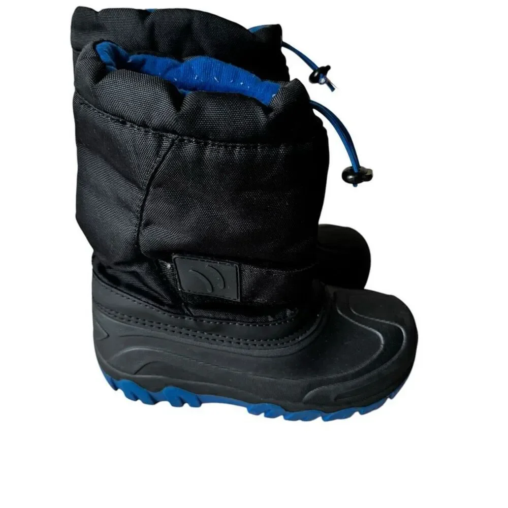 Termolite Youth Snow Rain Cold Weather Boots Black Drawstring SZ 2
